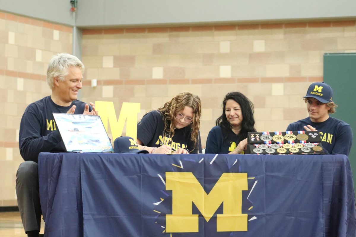 Montse Spielmann signed with the University of Michigan, during the fall sining day on Nov, 13.