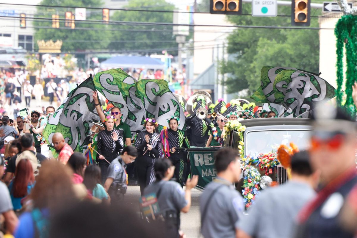 Reagan Band wows the crowd at The Battle of the Flowers Parade.