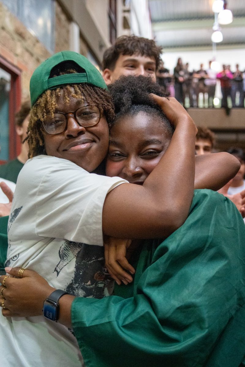 Seniors take their last walk through Independent Hallway on Thursday, May 21, as students and teachers line the corridors to bid them farewell before graduation. Graduation was held on Saturday, May 23 at the Alamodome, where more than 845 students received their diplomas.