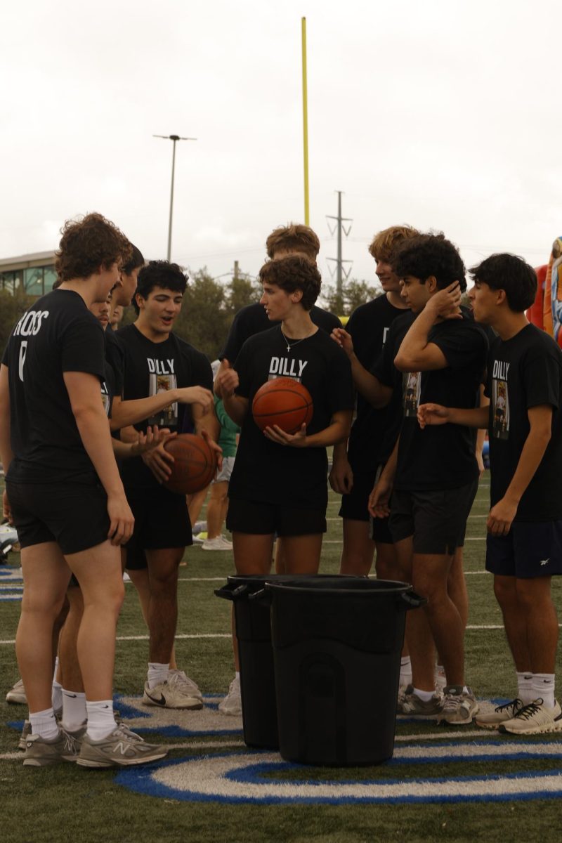 The Goonies play a competitive game of Trash Ball.