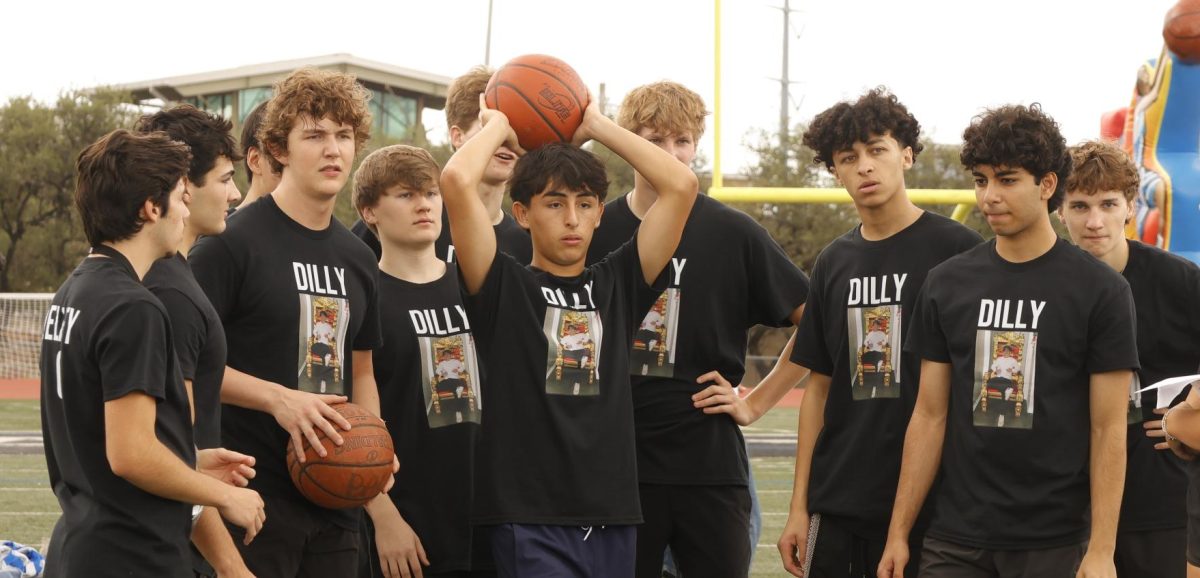 The Goonies play a competitive game of Trash Ball